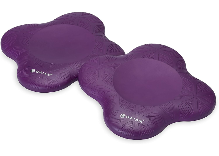 Gaiam Yoga-Knieschoner (2er-Set) – Yoga-Requisiten und Zubehör für Damen/Herren, Kissen, Knie