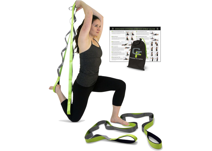 Gradient Fitness-Stretching-Gurt für Physiotherapie, 12 Multi-Loop-Stretch