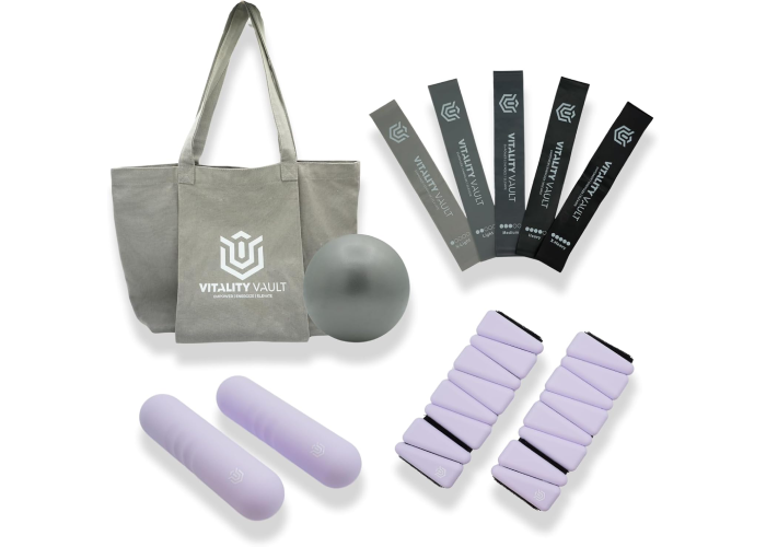 Pilates Pro Power Pack – Pilates Essentials – 2,2 Pfund Handgewichte, 2,2 Pfund Knöchelgewichte/Handgelenkgewichte
